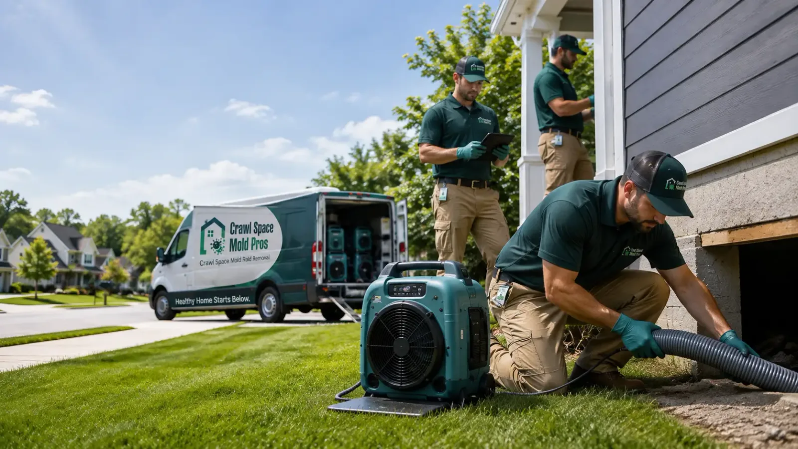 Crawl Space Mold Removal in Brinklow, MD